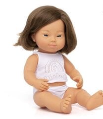 Lėlė mergaitė su Dauno sindromu Miniland, 38 cm. kaina ir informacija | Žaislai mergaitėms | pigu.lt