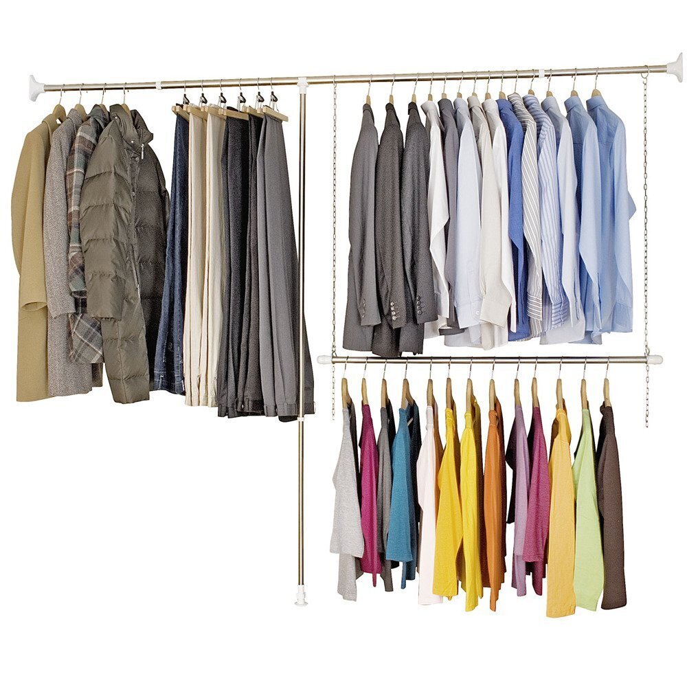 Wenko drabužių kabykla, balta цена и информация | Pakabos, maišai drabužiams | pigu.lt