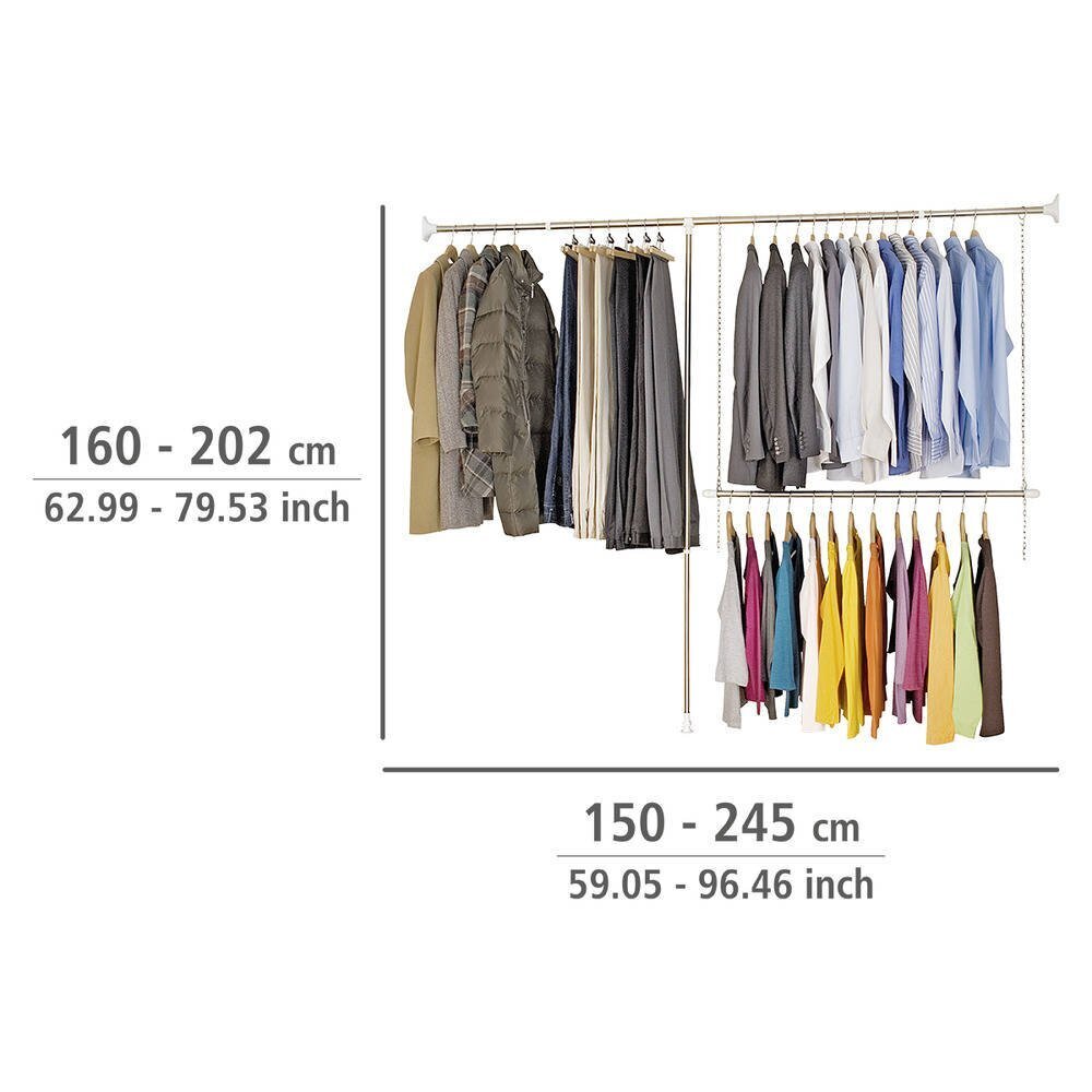 Wenko drabužių kabykla, balta цена и информация | Pakabos, maišai drabužiams | pigu.lt