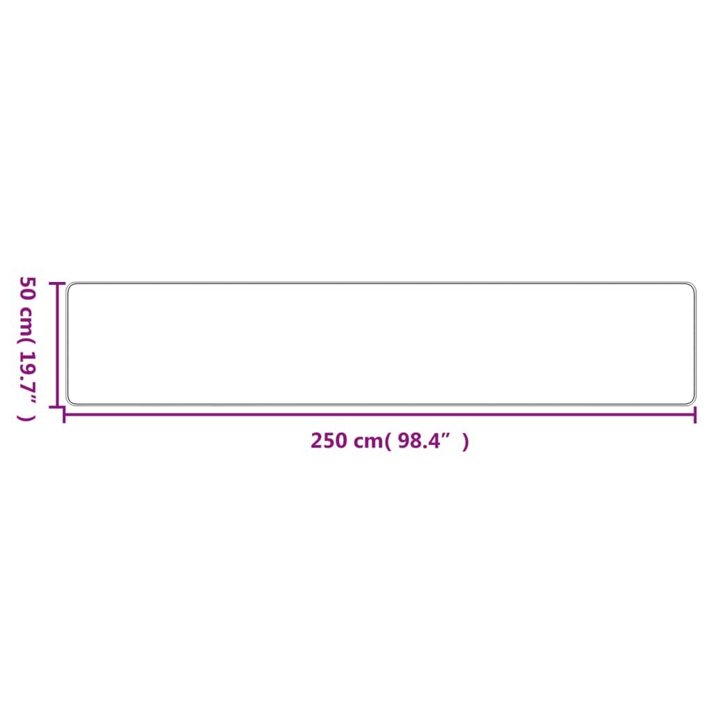 vidaXL kilimas 50x250cm kaina ir informacija | Kilimai | pigu.lt