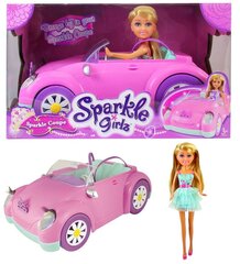 Кукла с блестящей машиной Sparkle Girlz Sparkle Coupe, 24084 цена и информация | Игрушки для девочек | pigu.lt