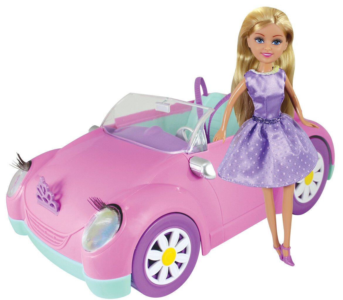 Lėlė su blizgančiu automobiliu Sparkle Girlz Sparkle Coupe, 24084 kaina ir informacija | Žaislai mergaitėms | pigu.lt