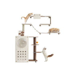 Комплект мебели для кошек из 7 предметов, Feandrea, 200 x 200 см, разноцветный цена и информация | Когтеточки | pigu.lt