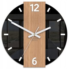 Большие черные настенные часы, 80-120 см, Черный цена и информация | Часы | pigu.lt