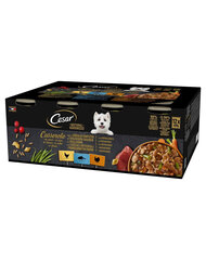 Cesar Natural Goodness Casserole su vištiena, balta žuvimi ir kalakutiena padaže, 24x400 g kaina ir informacija | Konservai šunims | pigu.lt