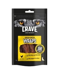 Crave Wraps suaugusiems šunims su vištiena, 10x50 g kaina ir informacija | Skanėstai šunims | pigu.lt