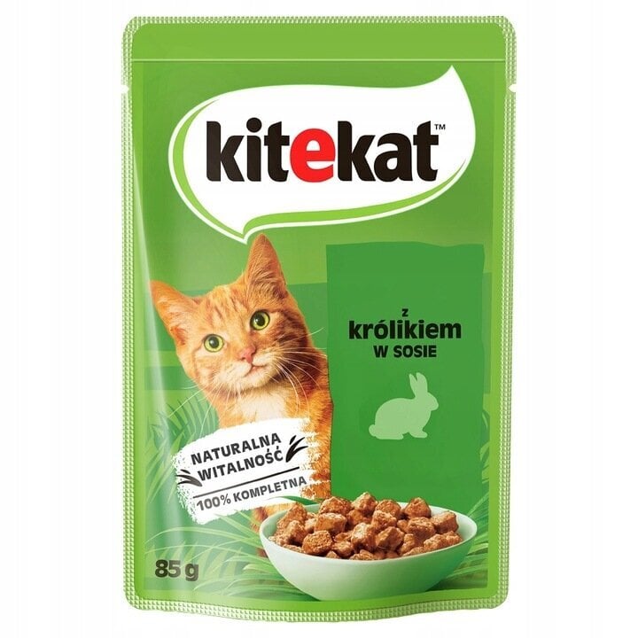 Kitekat suaugusioms katėms su triušiena, 28x85 g kaina ir informacija | Konservai katėms | pigu.lt