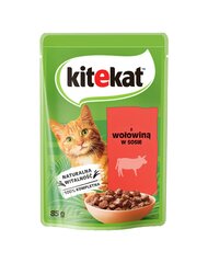 Kitekat suaugusioms katėms su jautiena, 28x85 g kaina ir informacija | KITeKAT Gyvūnų prekės | pigu.lt