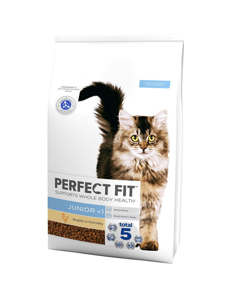 Perfect Fit Junior maistas jaunoms katėms su vištiena, 7 kg kaina ir informacija | Sausas maistas katėms | pigu.lt