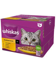 Whiskas с курицей, уткой, птицей и индейкой, 48х85 г цена и информация | Консервы для кошек | pigu.lt