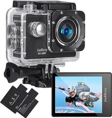 Jadfezy Экшн-камера FHD 1080P/12MP цена и информация | Экшн-камеры | pigu.lt