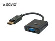 SAVIO DisplayPort (M) -> VGA (F) Adapteris CL-90, Juoda цена и информация | Kabeliai ir laidai | pigu.lt