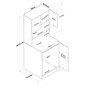 Skalbimo mašinos spintelė Asir, 70x184x73 cm, balta kaina ir informacija | Vonios spintelės | pigu.lt