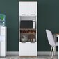 Virtuvės spintelė Asir, 60x182x23 cm, balta kaina ir informacija | Virtuvinės spintelės | pigu.lt