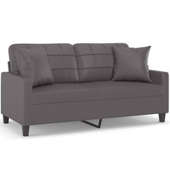 Dvivietė sofa vidaXL, pilka цена и информация | Диваны | pigu.lt