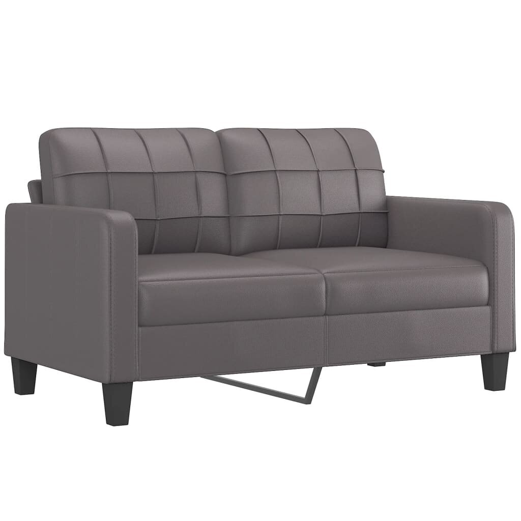 Dvivietė sofa vidaXL, pilka kaina ir informacija | Sofos | pigu.lt