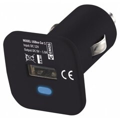 Aвтомобильное зарядное устройство Emos 12V, 1.0A цена и информация | Зарядные устройства для телефонов | pigu.lt
