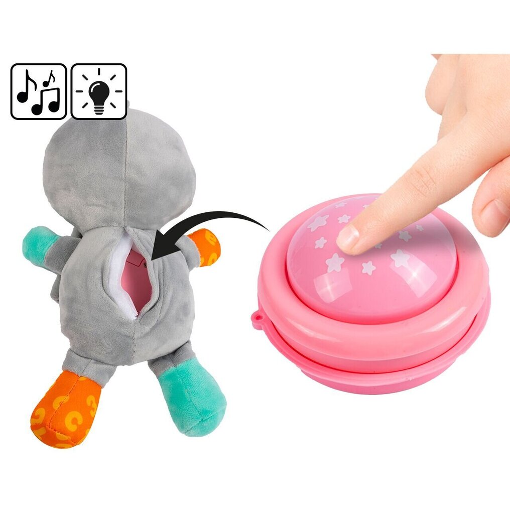 Minkštas žaislas su šviesa ir garsu Tinginys MalPlay, 30 cm kaina ir informacija | Minkšti (pliušiniai) žaislai | pigu.lt