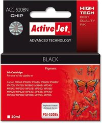 Activejet ACC-520BN (Canon PGI-520BK), juoda kaina ir informacija | Kasetės rašaliniams spausdintuvams | pigu.lt