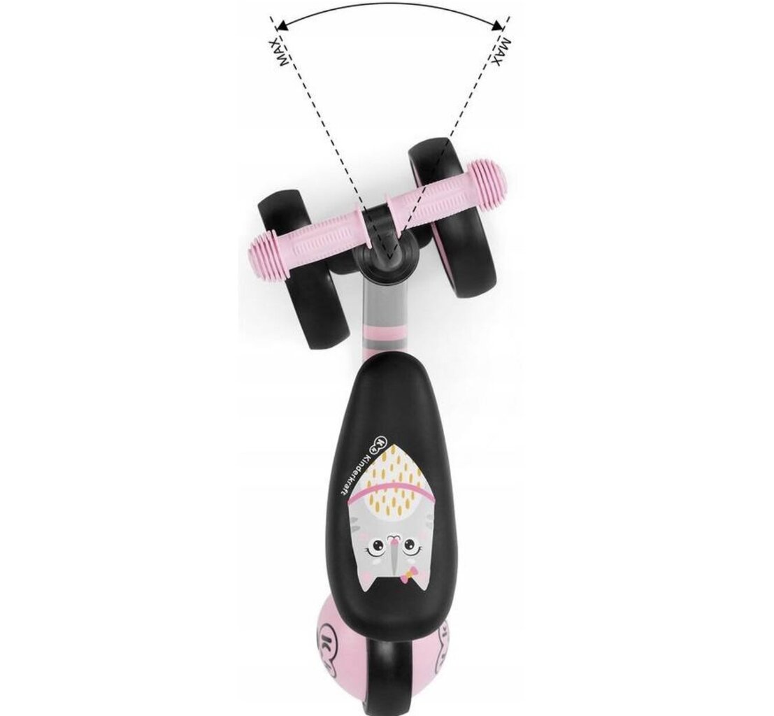 Triratis balansinis dviratukas Kinderkraft, rožinis kaina ir informacija | Balansiniai dviratukai | pigu.lt