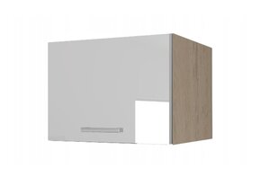 Pakabinama spintelė Liveo Modena MD7, 60 cm, balta/ruda kaina ir informacija | Virtuvinės spintelės | pigu.lt
