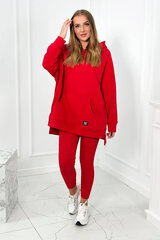 Laisvalaikio kostiumėlis moterims 25926, raudonas kaina ir informacija | Kostiumėliai moterims | pigu.lt
