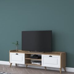 TV staliukas Asir, 180x55x35 cm, baltas kaina ir informacija | TV staliukai | pigu.lt