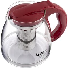 Lamart stiklinis arbatinukas Red Verre, 1.5 L цена и информация | Чайники, кофейники | pigu.lt