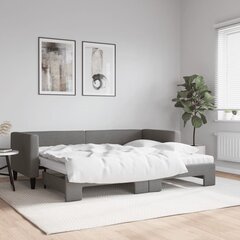 Sofa-lova vidaXL, 80x200 cm, pilka kaina ir informacija | Lovos | pigu.lt