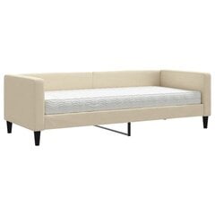 Sofa-lova vidaXL, 80x200 cm, smėlio spalvos kaina ir informacija | Lovos | pigu.lt