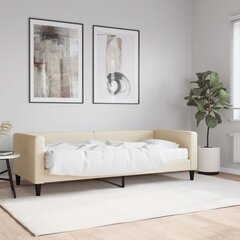 Sofa-lova vidaXL, 80x200 cm, smėlio spalvos kaina ir informacija | Lovos | pigu.lt