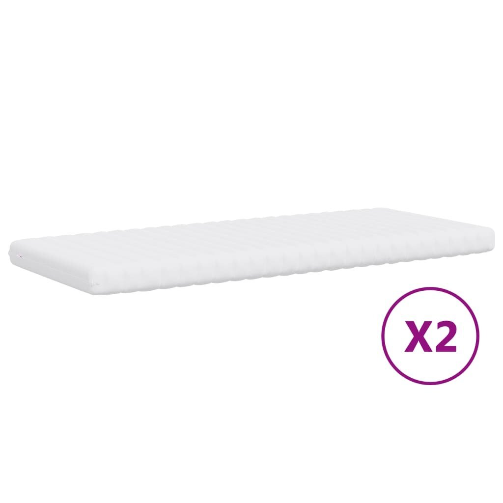 Sofa-lova vidaXL, 90x200 cm, pilka kaina ir informacija | Lovos | pigu.lt