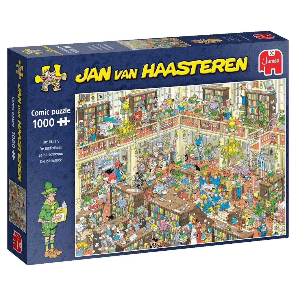 Dėlionė Biblioteka TM Toys, JUM19092, 1000 d. kaina ir informacija | Dėlionės (puzzle) | pigu.lt