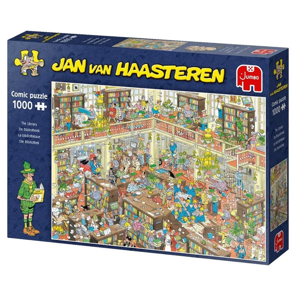 Dėlionė Biblioteka TM Toys, JUM19092, 1000 d. kaina ir informacija | Dėlionės (puzzle) | pigu.lt