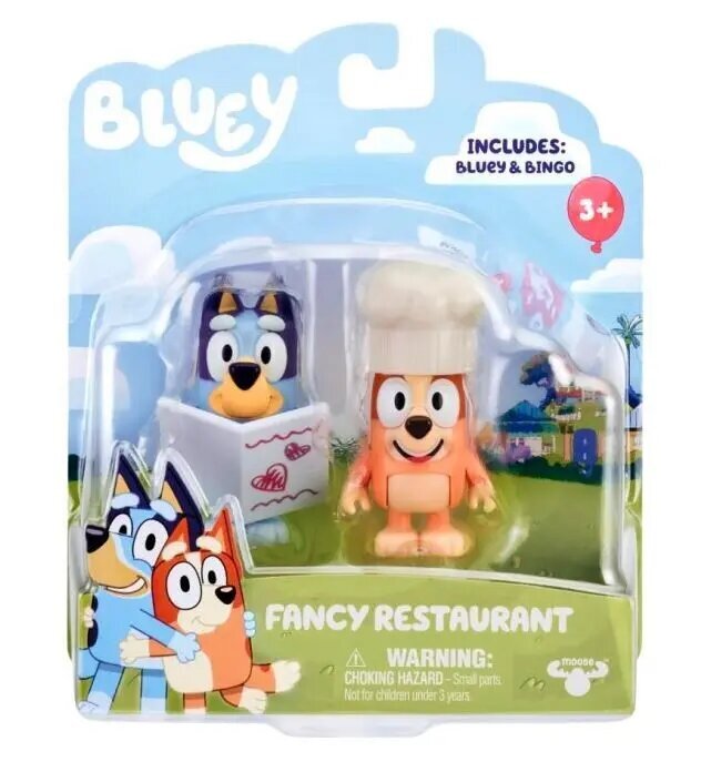 Figūrėlių rinkinys: Bluey ir Bingo išgalvotas restoranas цена и информация | Žaislai berniukams | pigu.lt