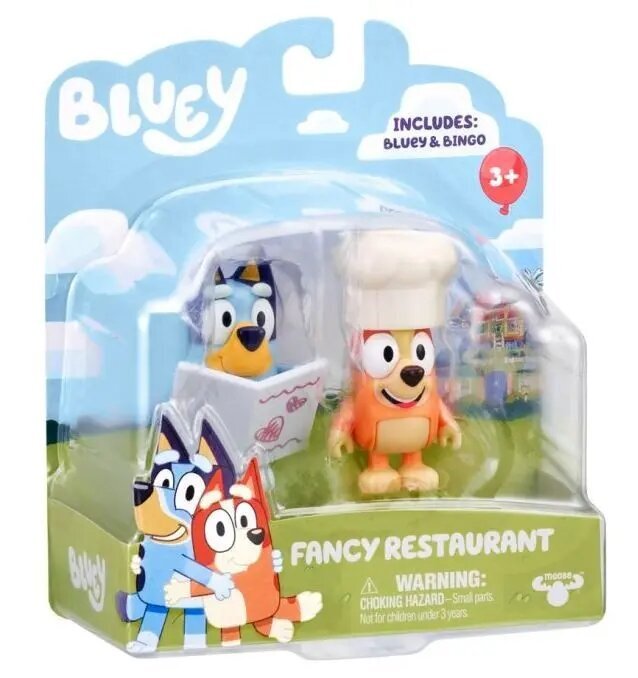 Figūrėlių rinkinys: Bluey ir Bingo išgalvotas restoranas цена и информация | Žaislai berniukams | pigu.lt