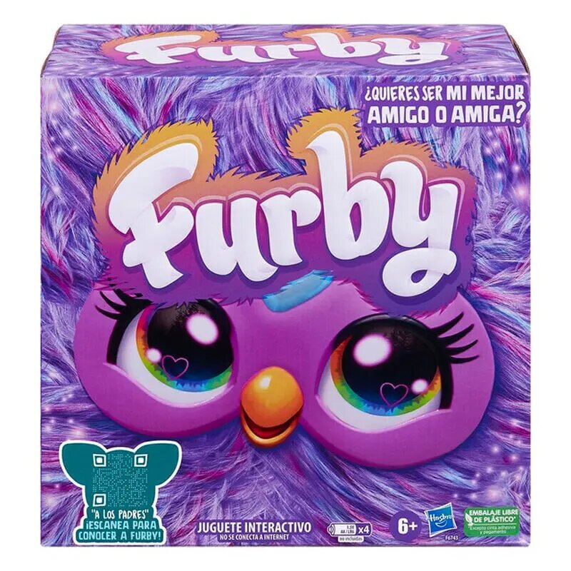 Interaktyvus žaislas Hasbro Furby, violetinis kaina ir informacija | Žaislai mergaitėms | pigu.lt