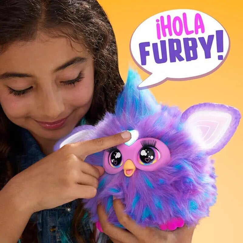 Interaktyvus žaislas Hasbro Furby, violetinis kaina ir informacija | Žaislai mergaitėms | pigu.lt