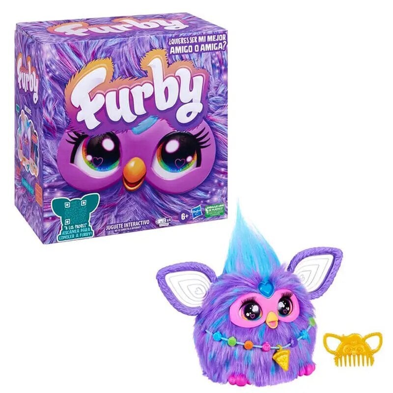 Interaktyvus žaislas Hasbro Furby, violetinis kaina ir informacija | Žaislai mergaitėms | pigu.lt