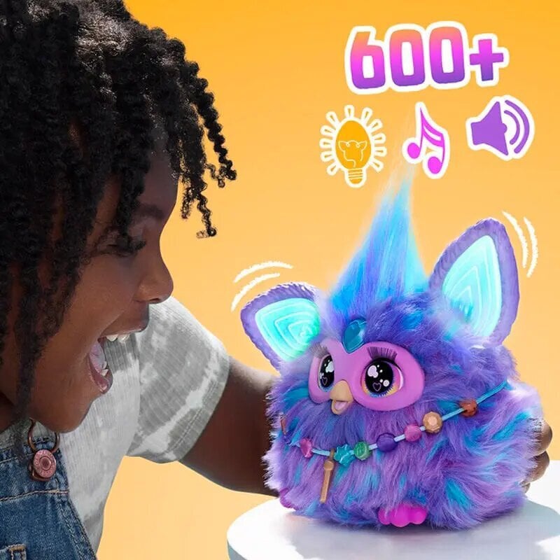 Interaktyvus žaislas Hasbro Furby, violetinis kaina ir informacija | Žaislai mergaitėms | pigu.lt
