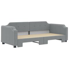 Sofa-lova vidaXL, 90x200 cm, pilka цена и информация | Кровати | pigu.lt