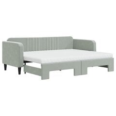 Sofa-lova vidaXL, 80x200 cm, pilka kaina ir informacija | Lovos | pigu.lt