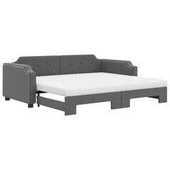 Sofa-lova vidaXL, 80x200 cm, pilka kaina ir informacija | Lovos | pigu.lt