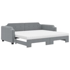 Sofa-lova vidaXL, 80x200 cm, pilka kaina ir informacija | Lovos | pigu.lt