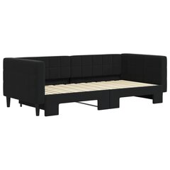 Sofa-lova vidaXL, 90x190 cm, juoda kaina ir informacija | Lovos | pigu.lt