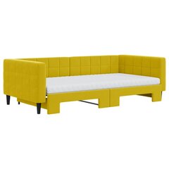 Sofa-lova vidaXL, 100x200 cm, geltona kaina ir informacija | Lovos | pigu.lt