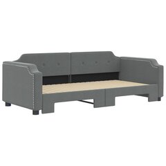 Sofa-lova vidaXL, 90x190 cm, pilka kaina ir informacija | Lovos | pigu.lt