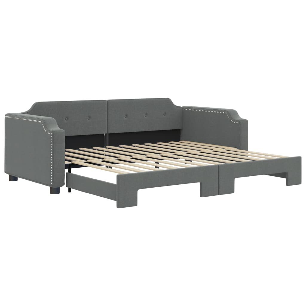 Sofa-lova vidaXL, 80x200 cm, pilka kaina ir informacija | Lovos | pigu.lt