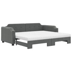 Sofa-lova vidaXL, 100x200 cm, pilka kaina ir informacija | Lovos | pigu.lt