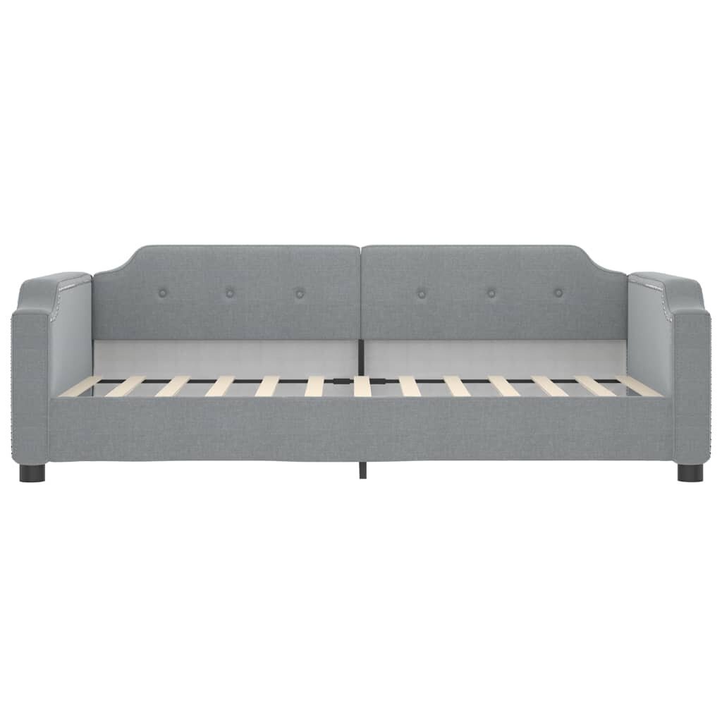 Sofa-lova vidaXL, 100x200 cm, pilka kaina ir informacija | Lovos | pigu.lt